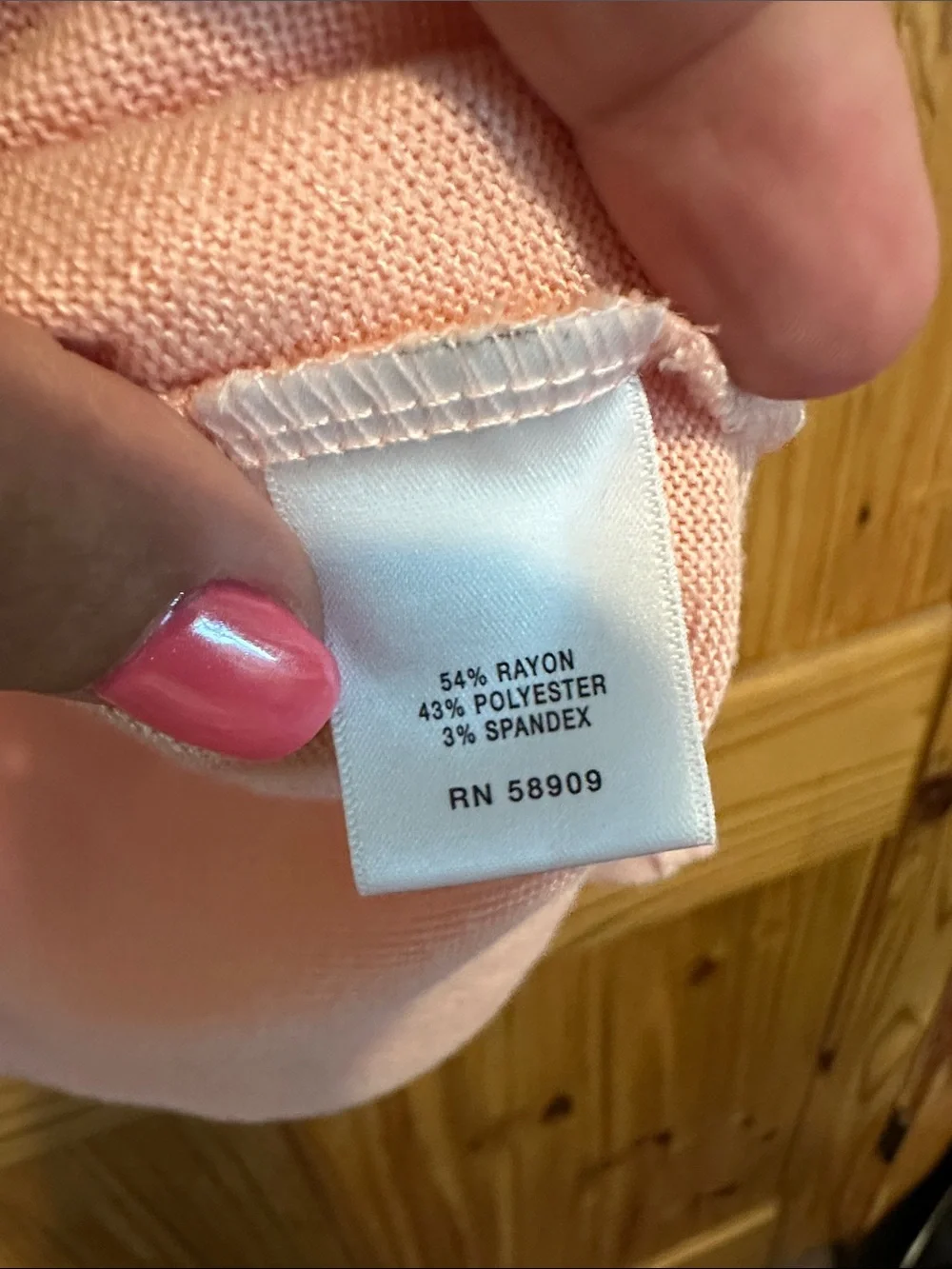 Copper Key Blush Pink Long Sleeve Lightweight Knit Top - Picture 4 of 7